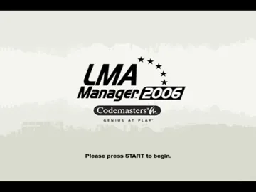 LMA Manager 2006 (Europe) screen shot title